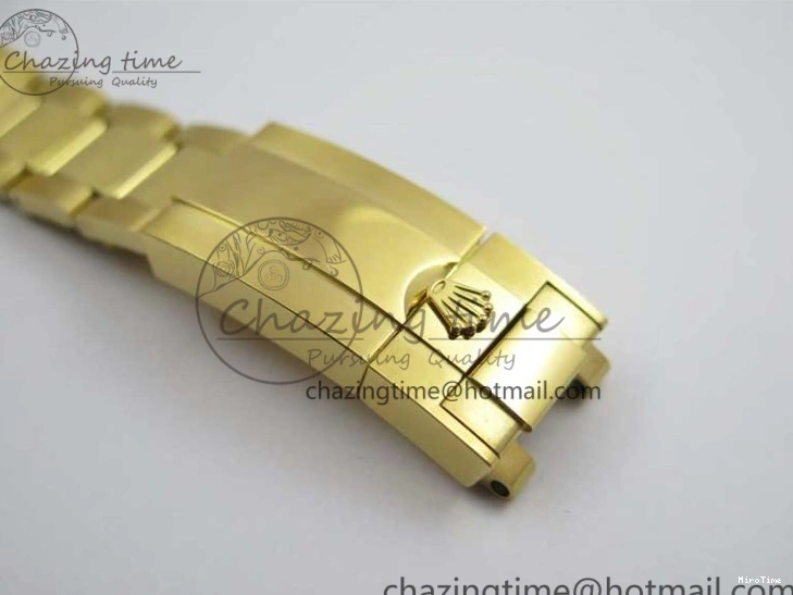 MiroTime 0306 Daytona 116589RBOW YG Rainbow Crystal BLF Best Edition Black Dial on YG Bracelet A SmoothTexture 3175